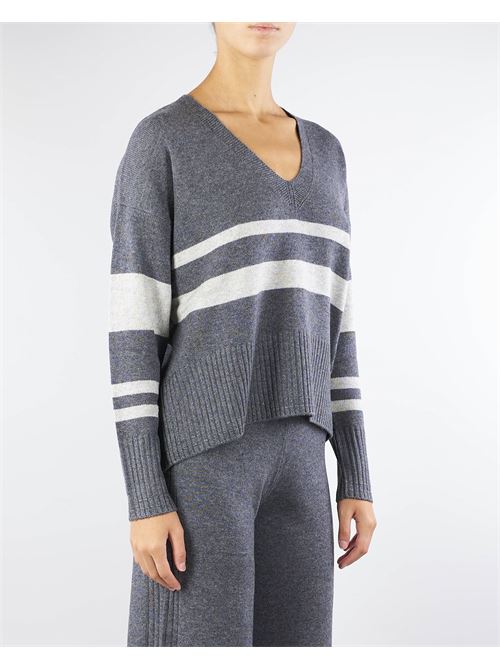 Oversized V-neck sweater Penny Black PENNY BLACK | Sweater | NAIF5